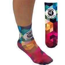 Colourful advertiding promo custum made socks