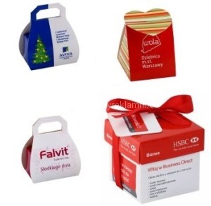 Papierové krabičky s potlačou na reklamné sladkosti