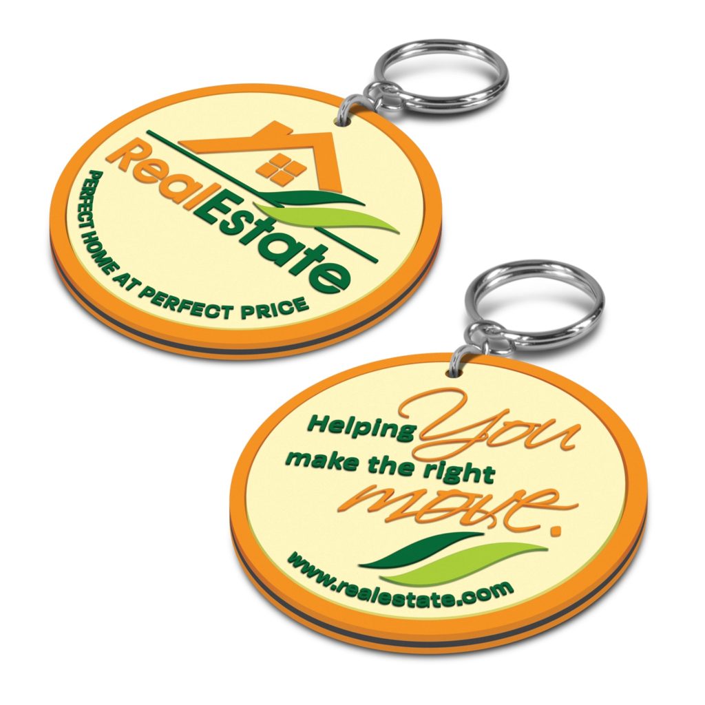 Promotional rubber key rings