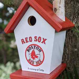 Dull Color makes your Logo Stand Out for a custom advertising birdhouse
