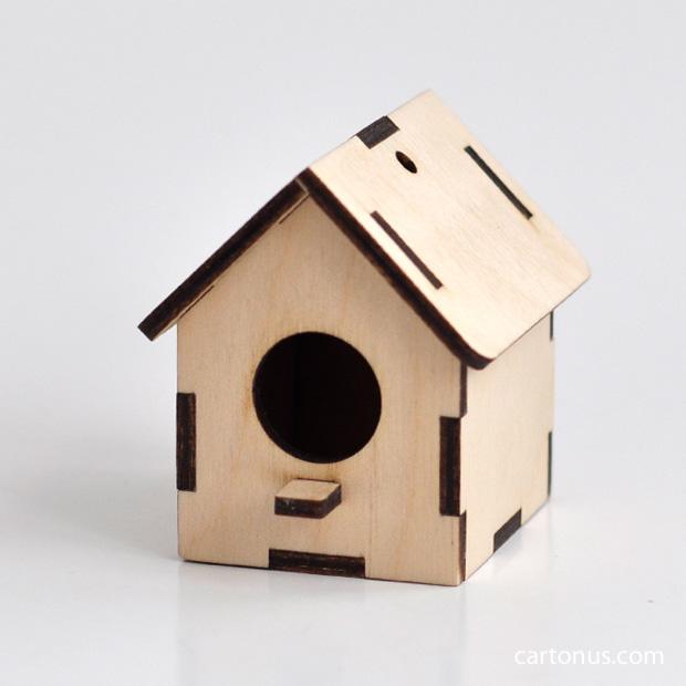 Fold-able Custom Advertising Birdhouses