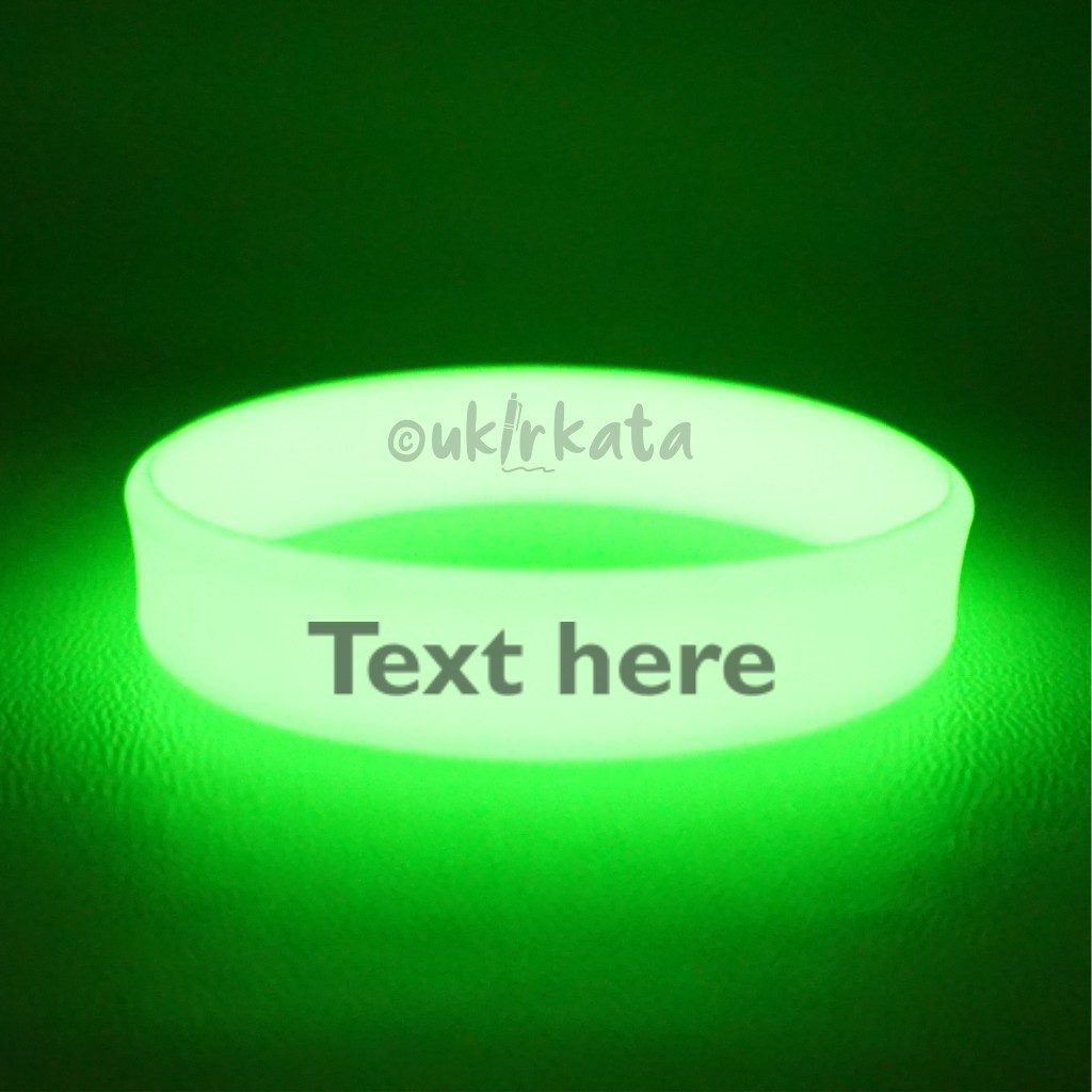 Glow in the Dark Rubber Wristband