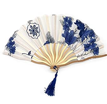 Oriental Wedding Invitation Hand Fan with Strap