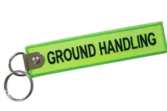 Nášivka reklamní přívěsek ground handling embroidery key pendant