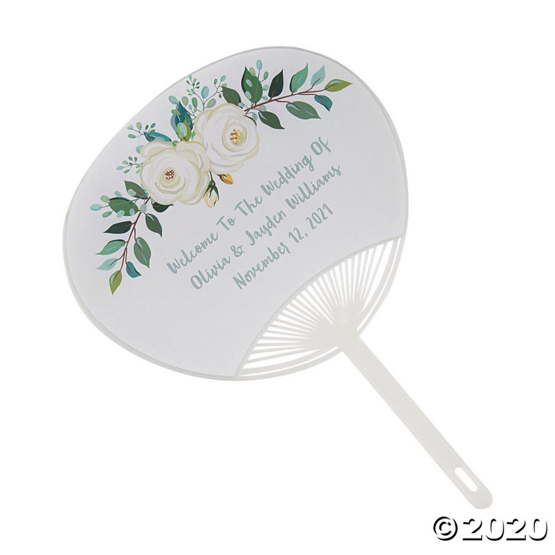 Custom Wedding Invitation Hand Fan 