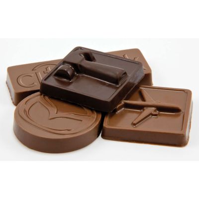 Chocolate logo plates are perfect promotional chocolate gifts, professional branding makes more impressive decoration on chocolates too