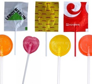 Round lollipop custom made on demand
