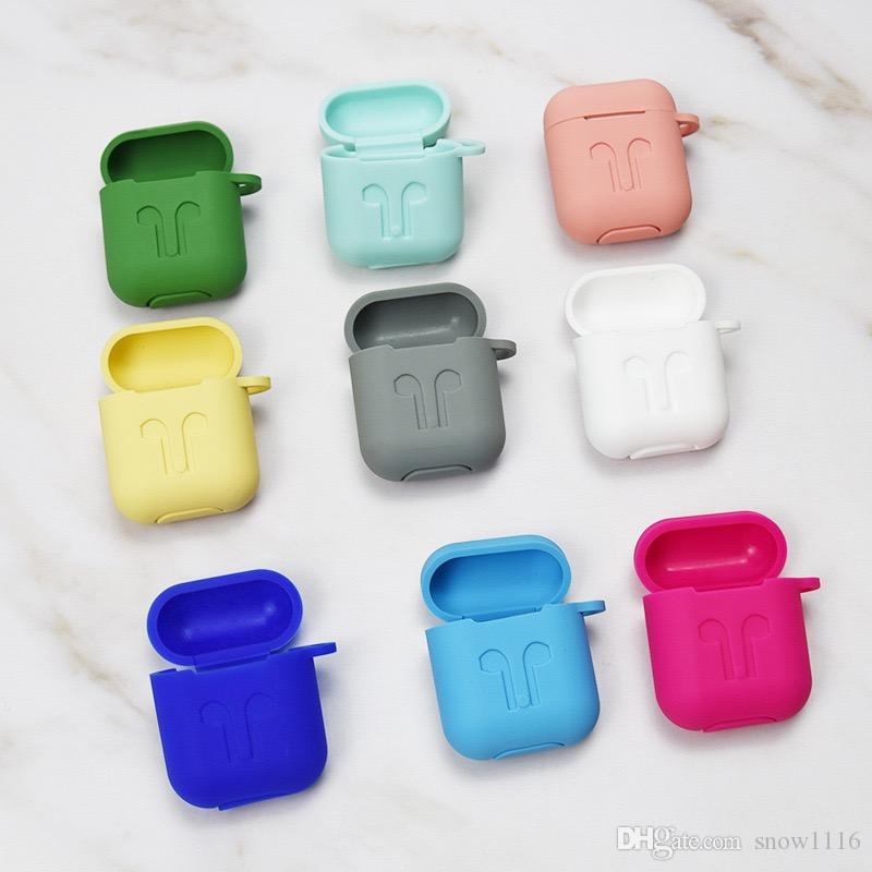 AirPods open shape cases are made of premium silicone material. It's slim, lightweight, tightly wrapped and shock-resistant, protecting your AirPods case from dust, scratches and bumps. We offer 10~12 colors of silicone for options, personal logos can be silkscreen printed on the silicone directly, or design a unique PVC rubber logo to stick on the silicone case.